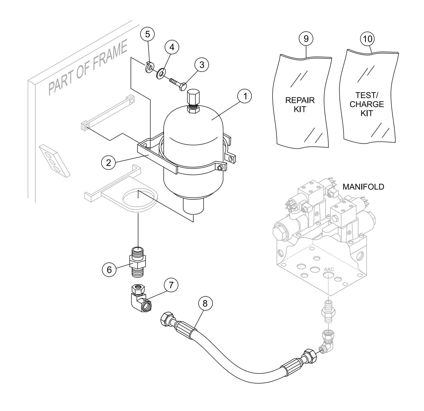 LS-60TD Accumulator Assembly Parts