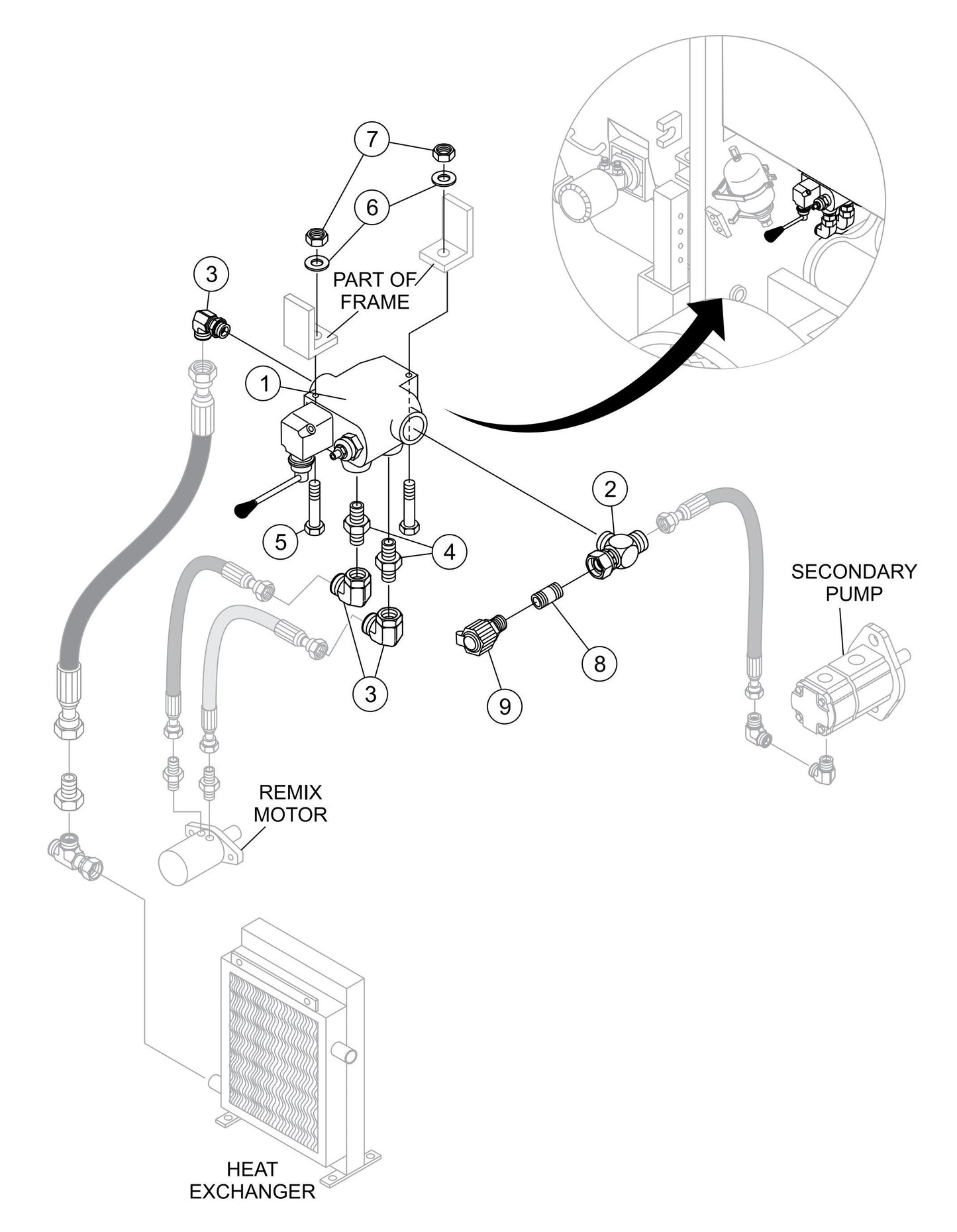 LS-60TD Remixer Control Assembly Parts