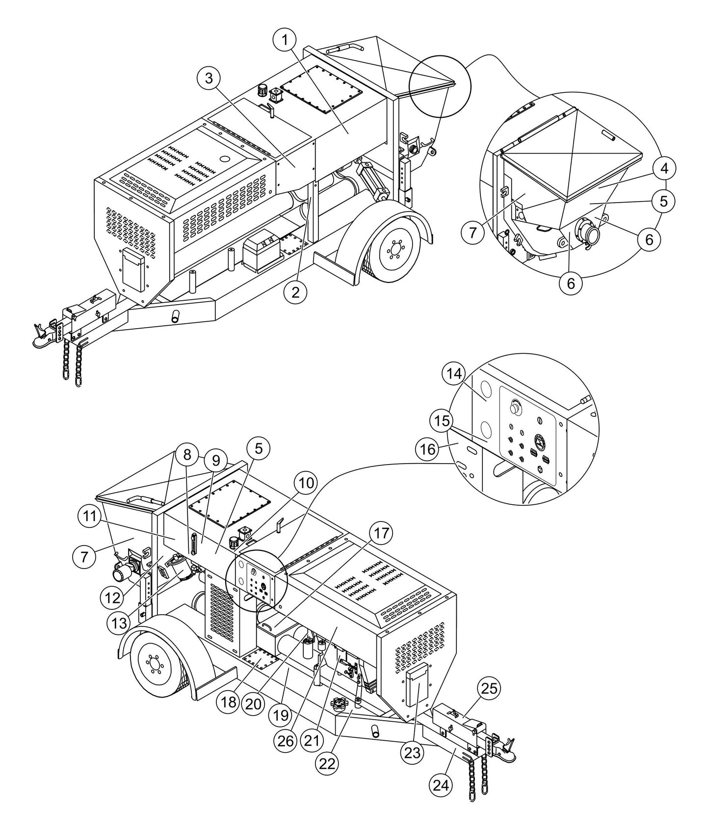 LS-60TD Nameplate and Decals Assembly Parts