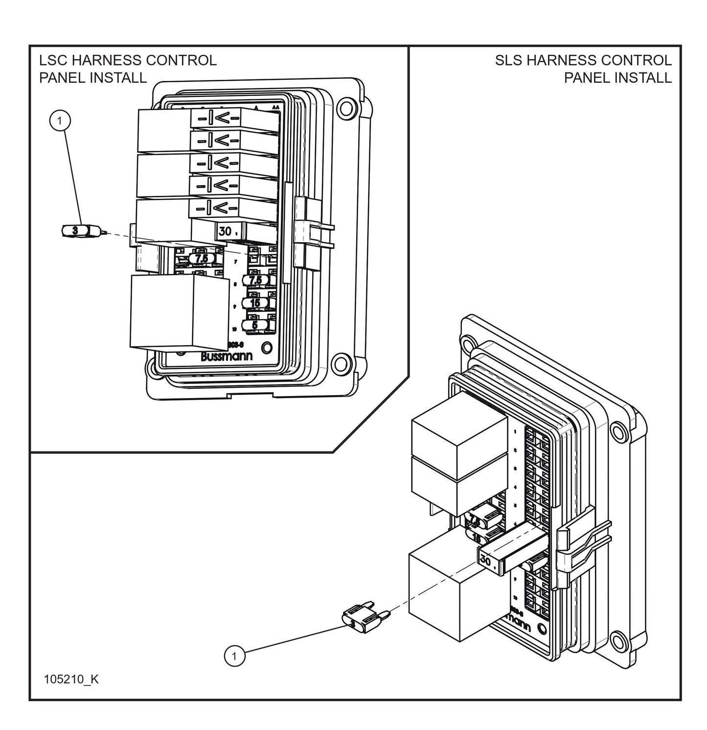 LSC/SLS Isuzu Fuse Addition Parts By Allmand