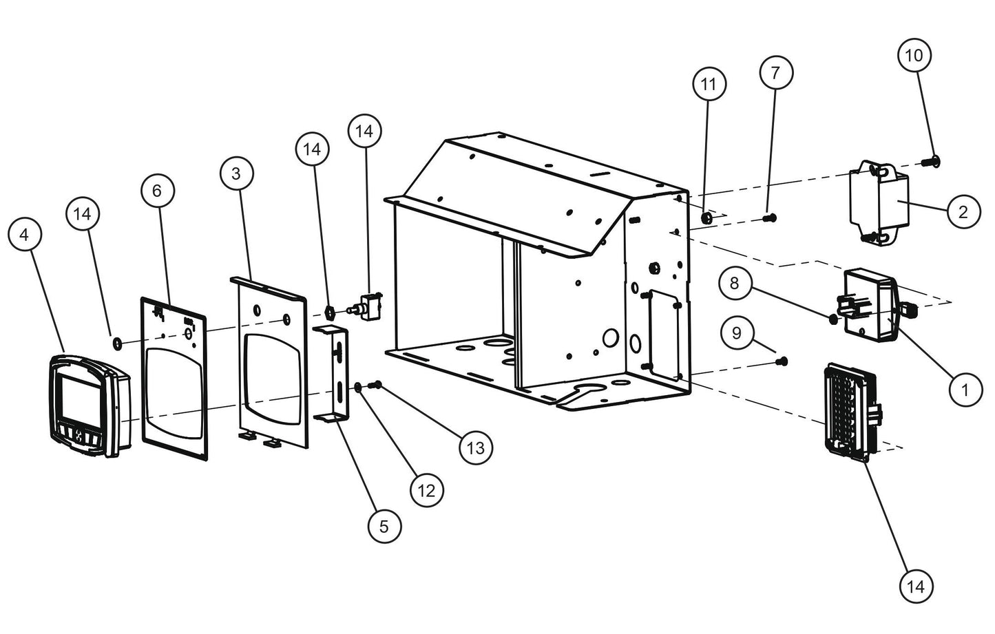 CE V-Series Night Lite Pro II LSC Start Engine Control Parts By Allmand