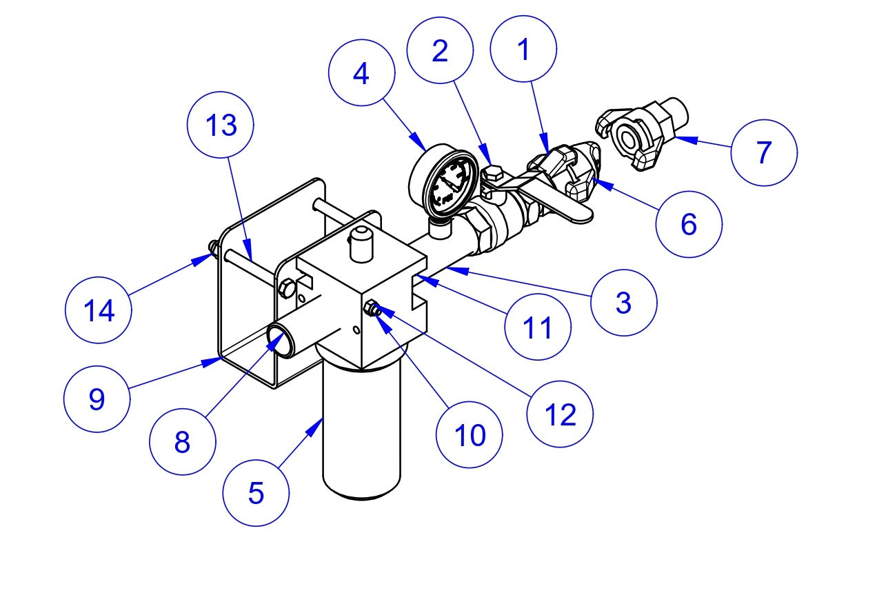 VLP2424, VLP3036 Lubricator Kit Assembly Parts by Allen Engineering