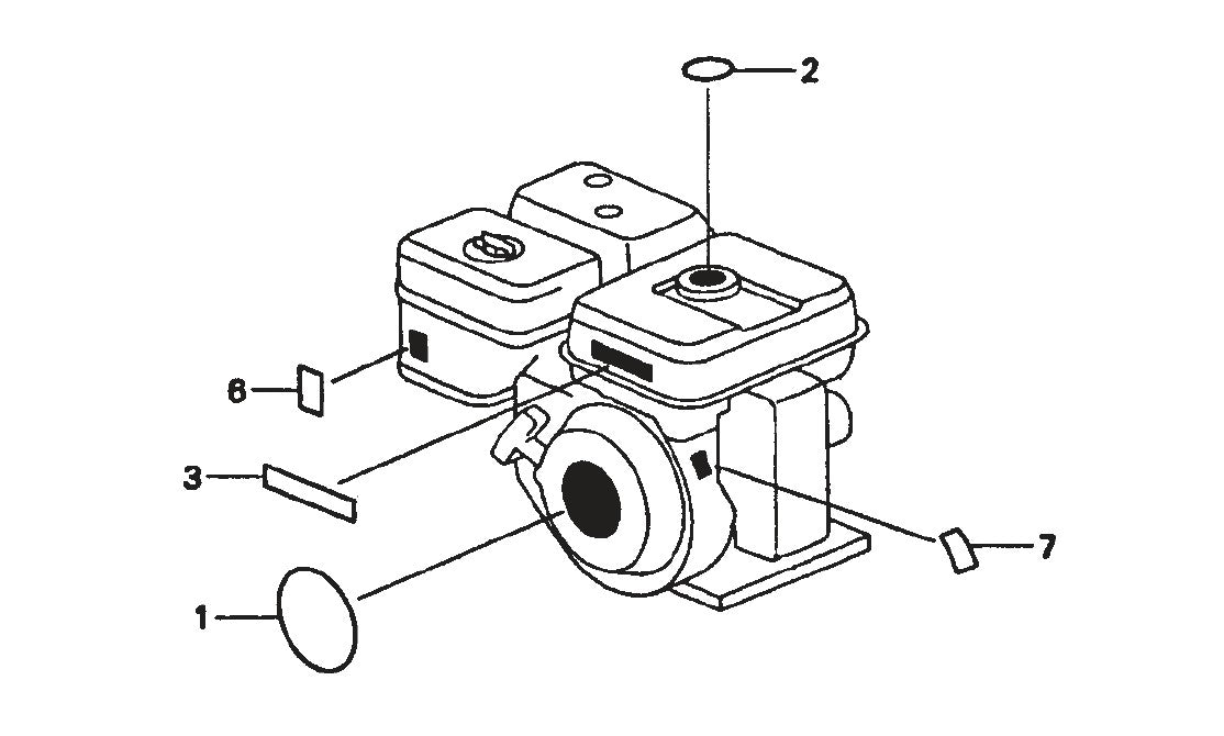 Label Assembly Parts JA Series Trowels by Multiquip Whiteman