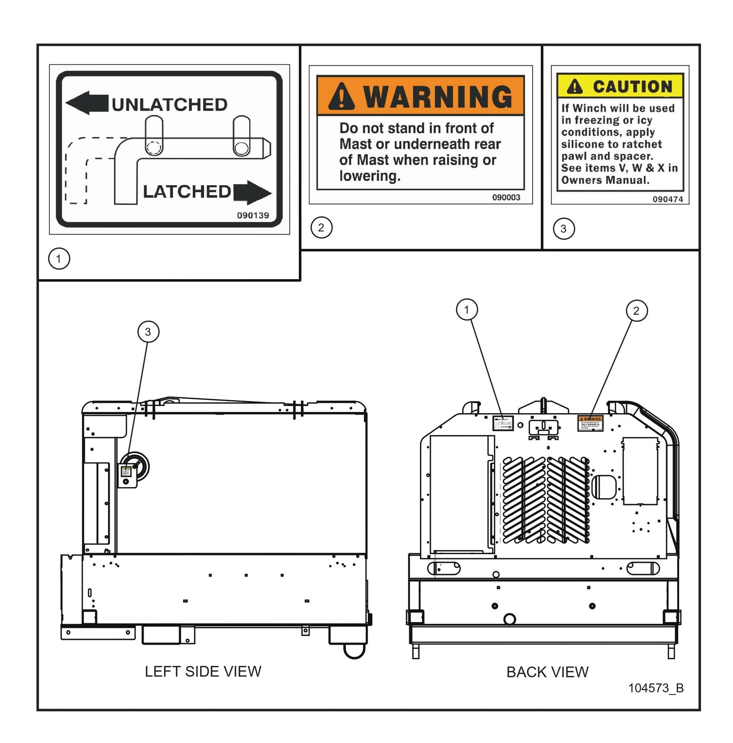 Laydown Tower Decals (Fig 2) Parts By Allmand