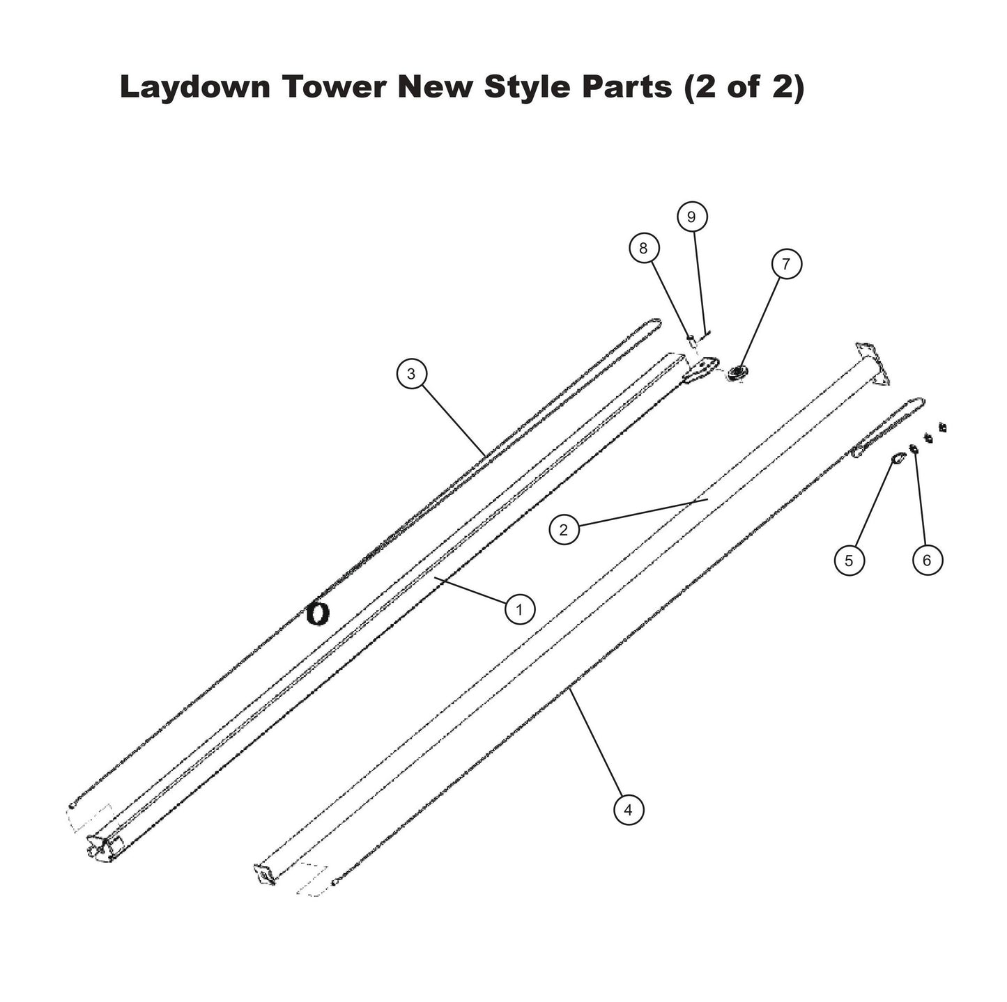 Laydown Tower New Style Parts 2 Parts By Allmand
