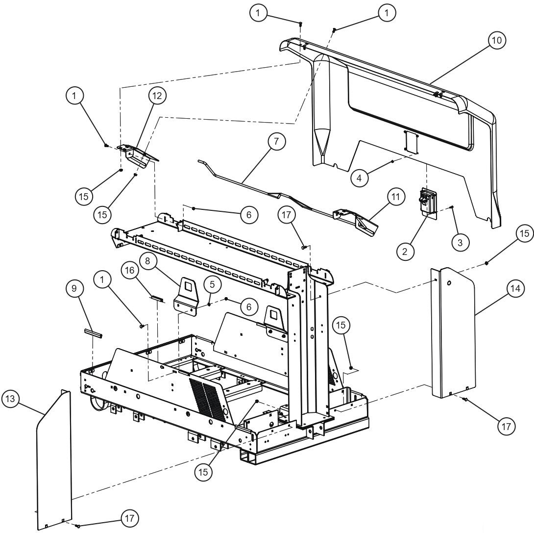 V Series Night-Lite Pro II Left Metal Door Group Parts By Allmand