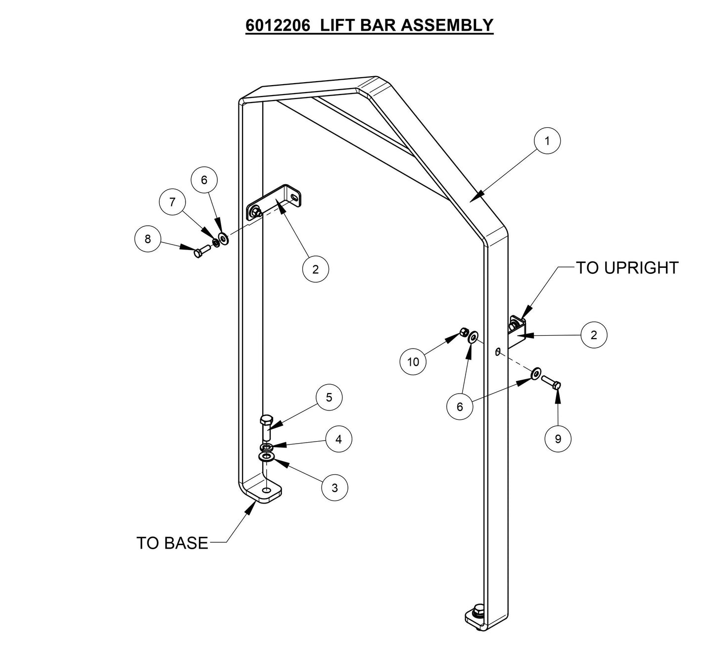 CC4120 /30EXL-3 Lift Bar Assembly