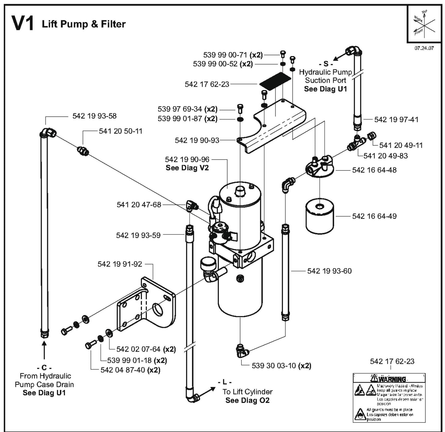 Lift Pump and Filter Parts for FS8400 D By Husqvarna