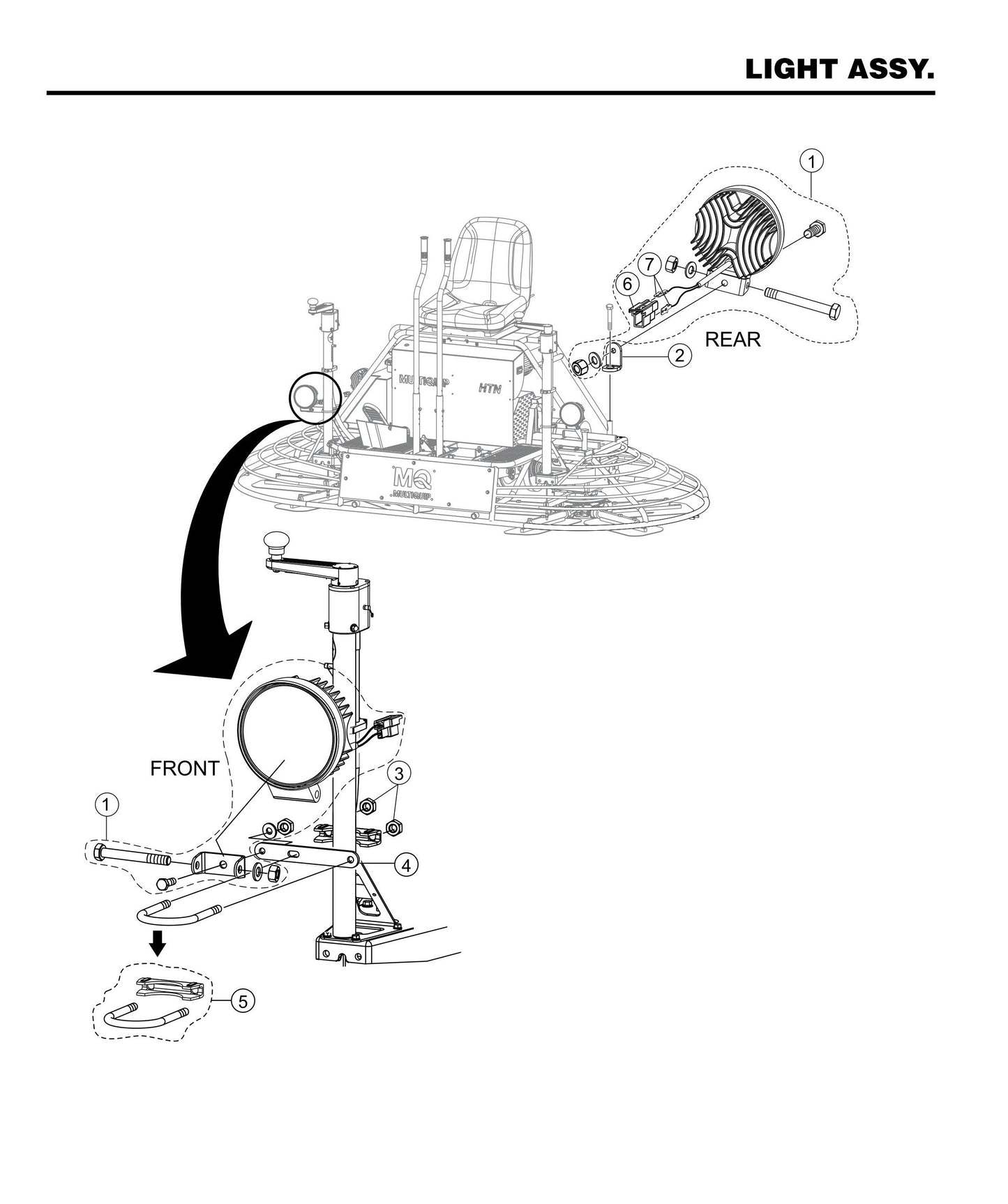 HTNS5S-2 Light Assembly