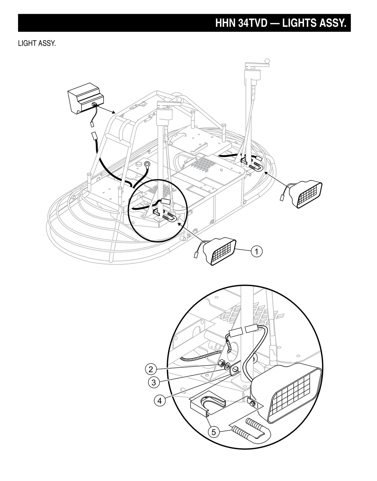 HHN-34TVD Lights Assembly