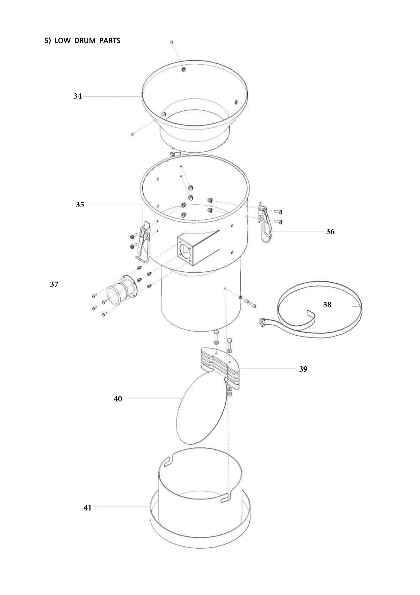 CV258B Low Drum Parts
