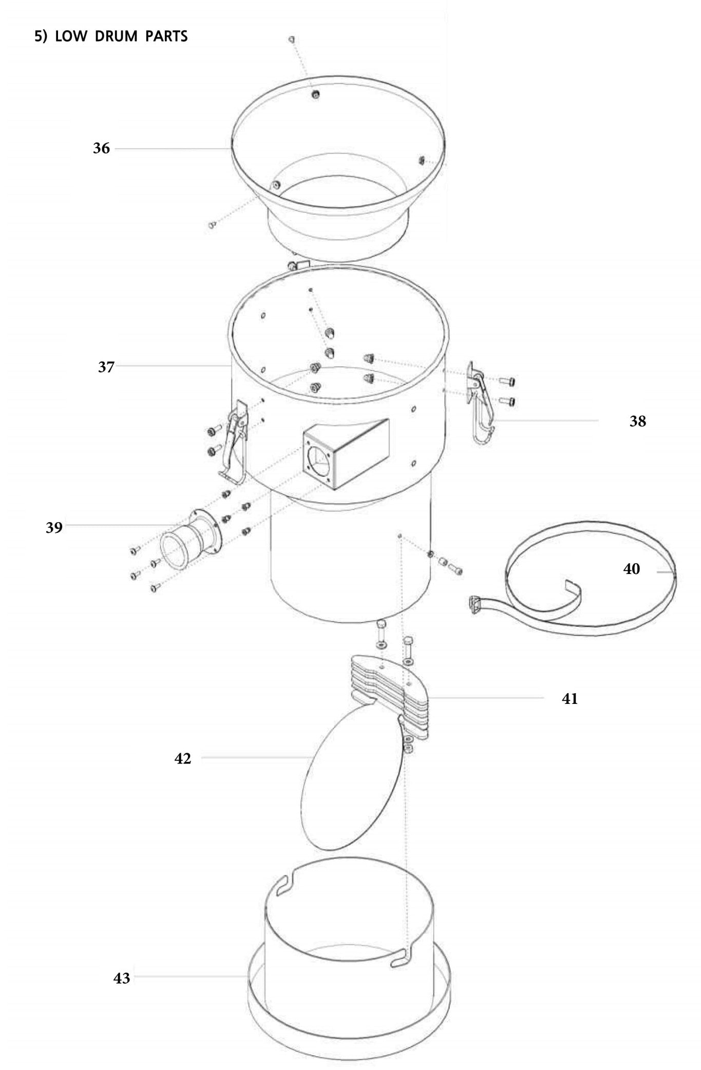 CV353B Low Drum Parts