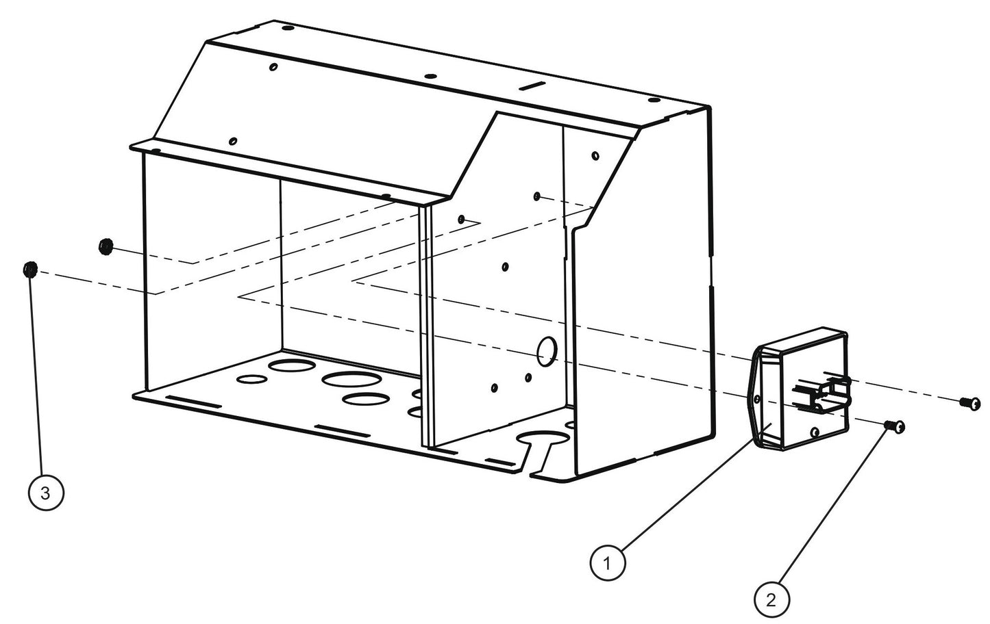 CE V-Series Night Lite Pro II Low Fuel Level Module Parts By Allmand