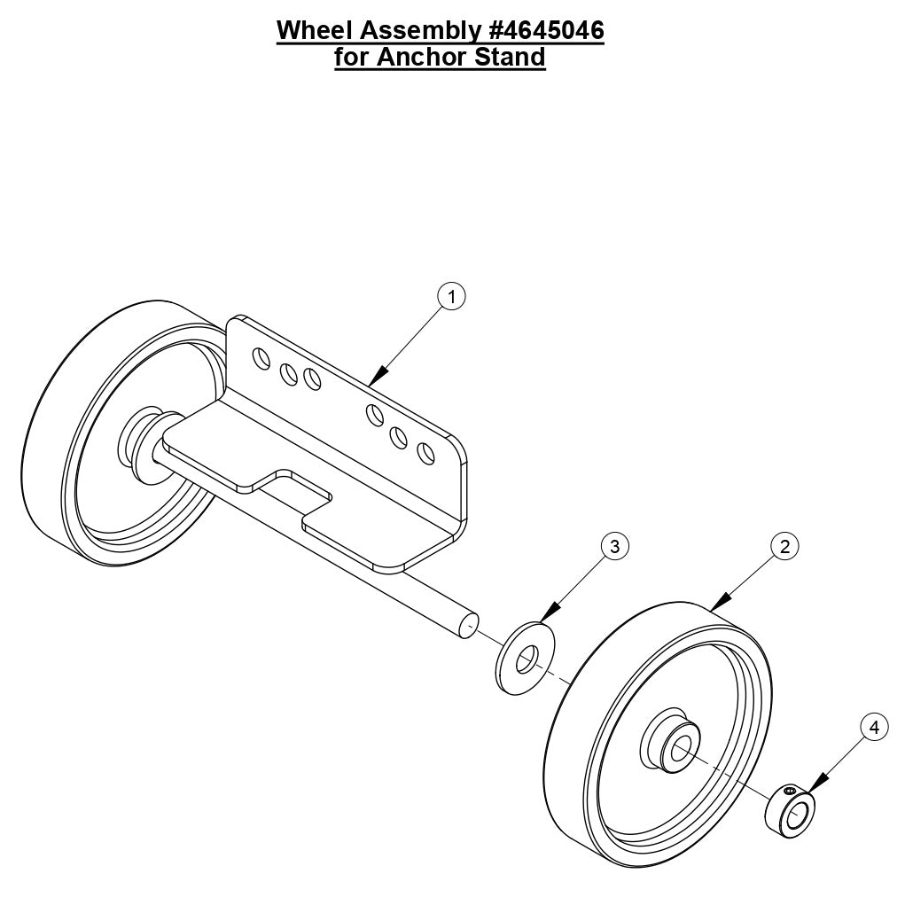 M-1 Wheel Assembly For Anchor Stand