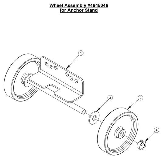 M-1 Wheel Assembly For Anchor Stand