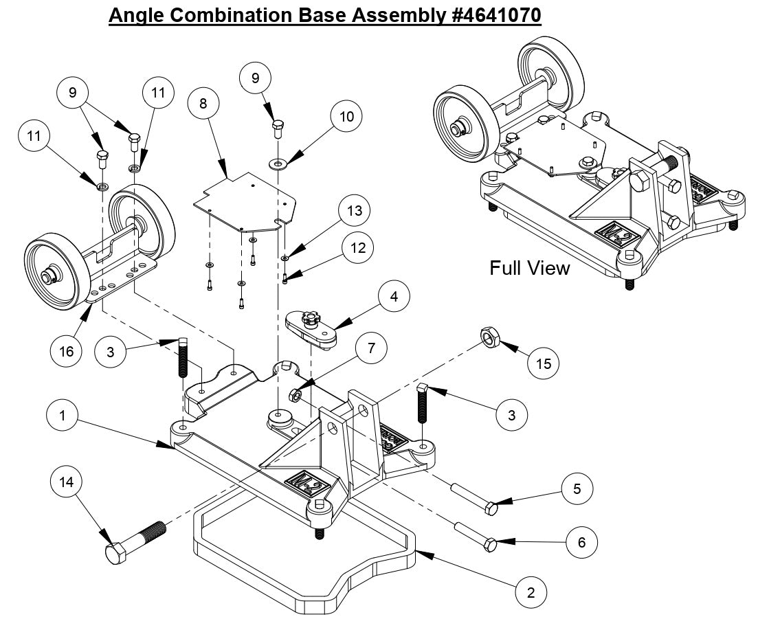 M-2 Angle Combination Base Assembly