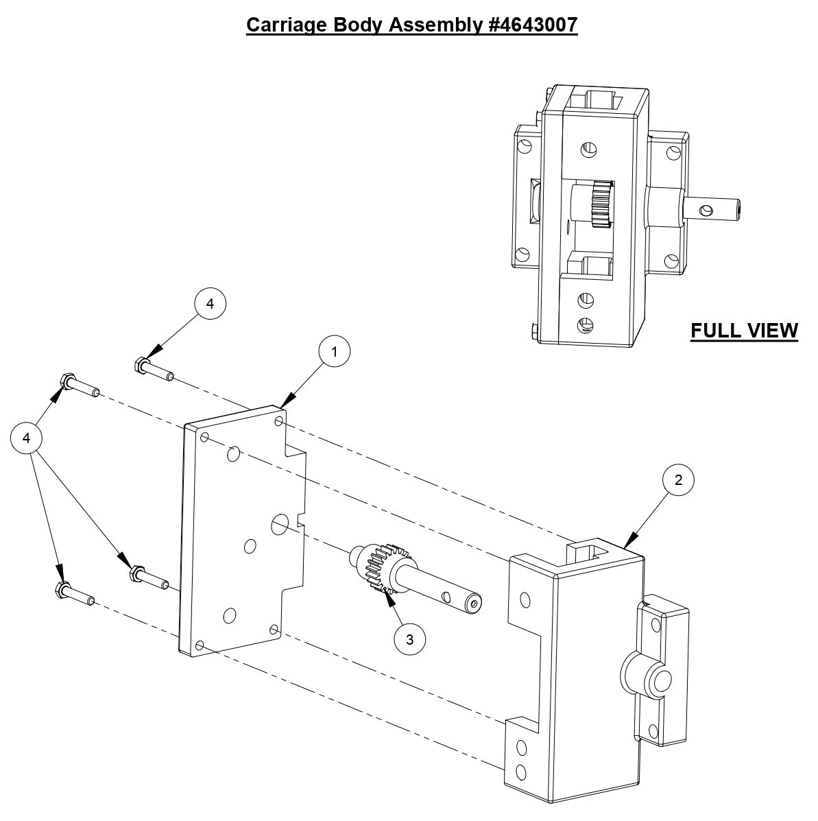 M-3 Carriage Body Assembly