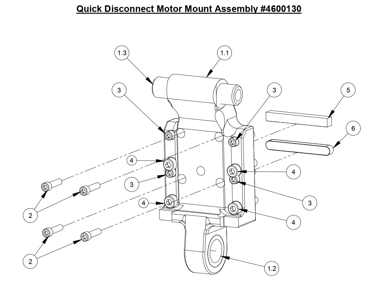 M-5 Quick Disconnect Motor Mount Assembly