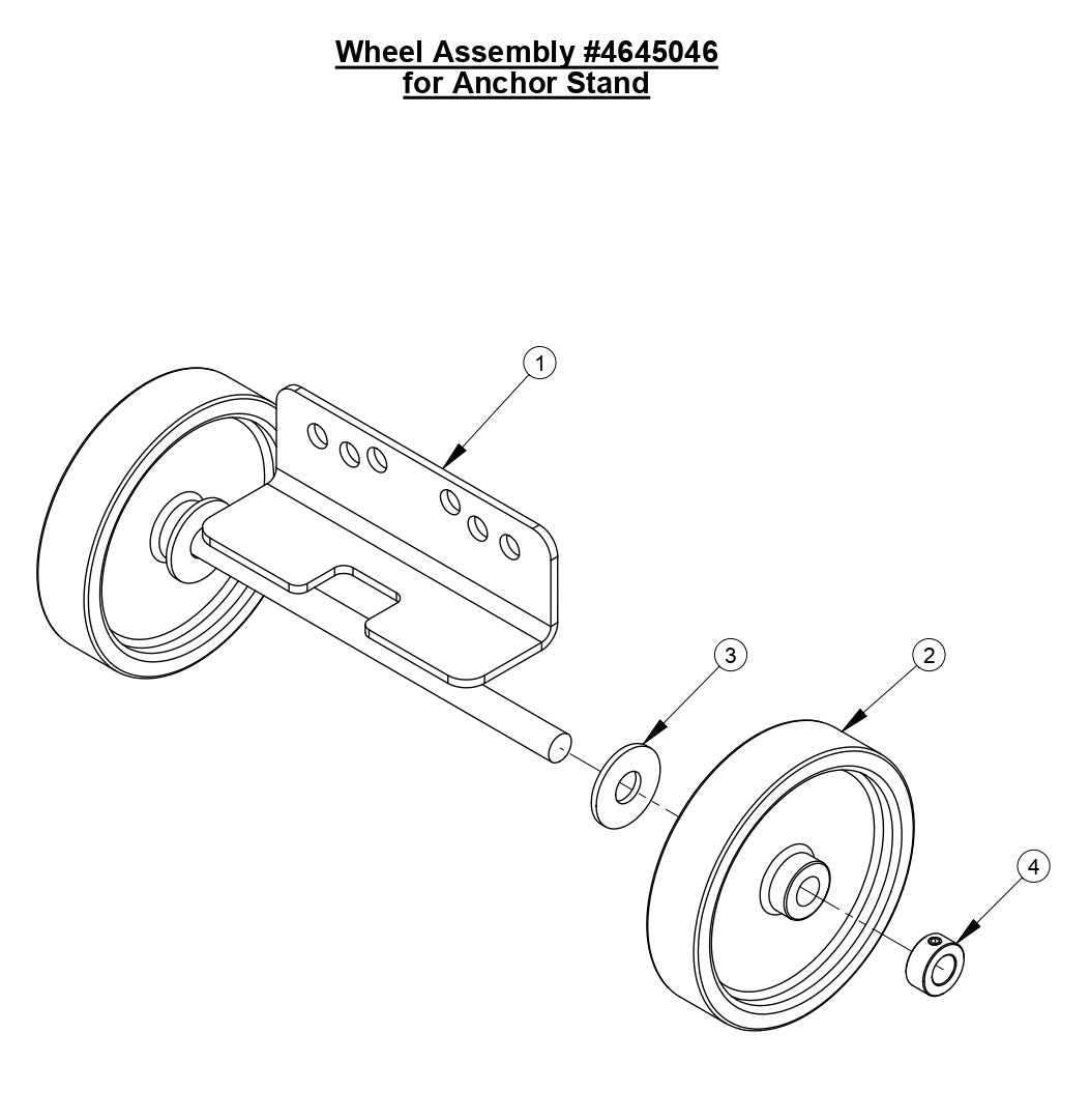 M-5 Wheel Assembly for Anchor Stand