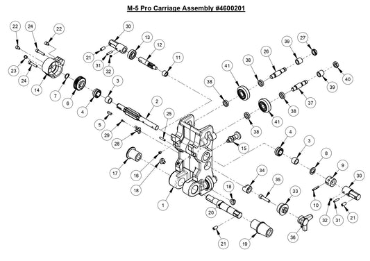 M-5 Pro Carriage Assembly