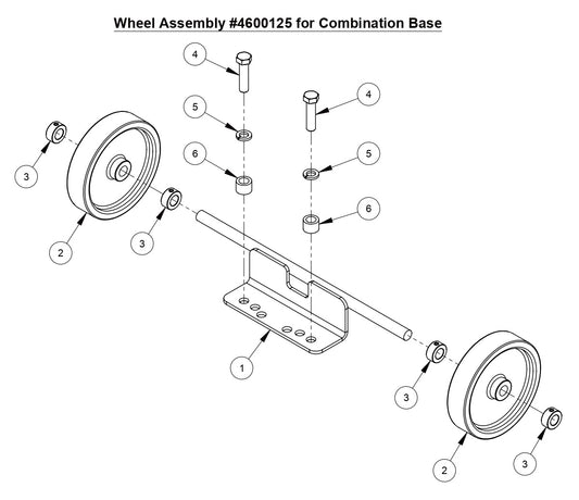 M-5 Pro Wheel Assembly For Combination Base