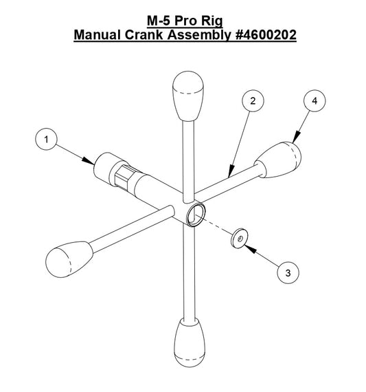 M-5 Pro Rig Manual Crank Assembly