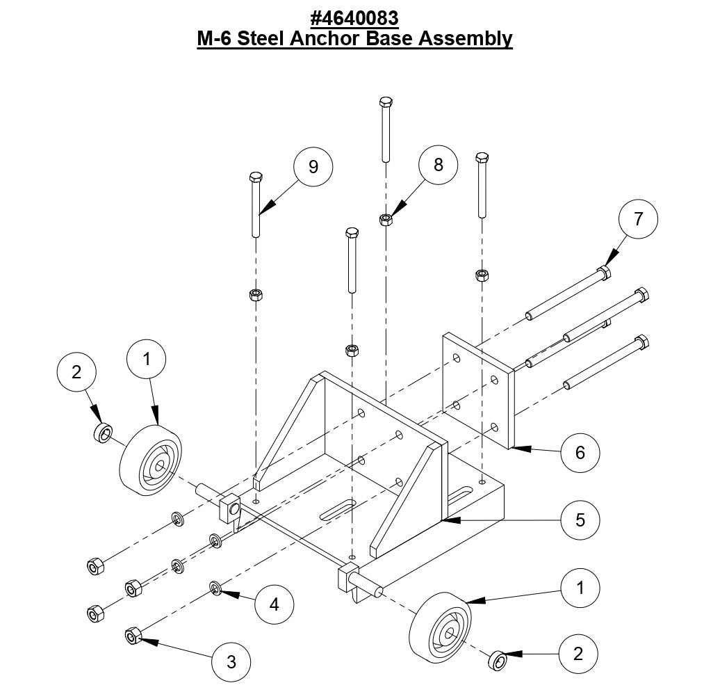 M-6 Steel Anchor Base Assembly
