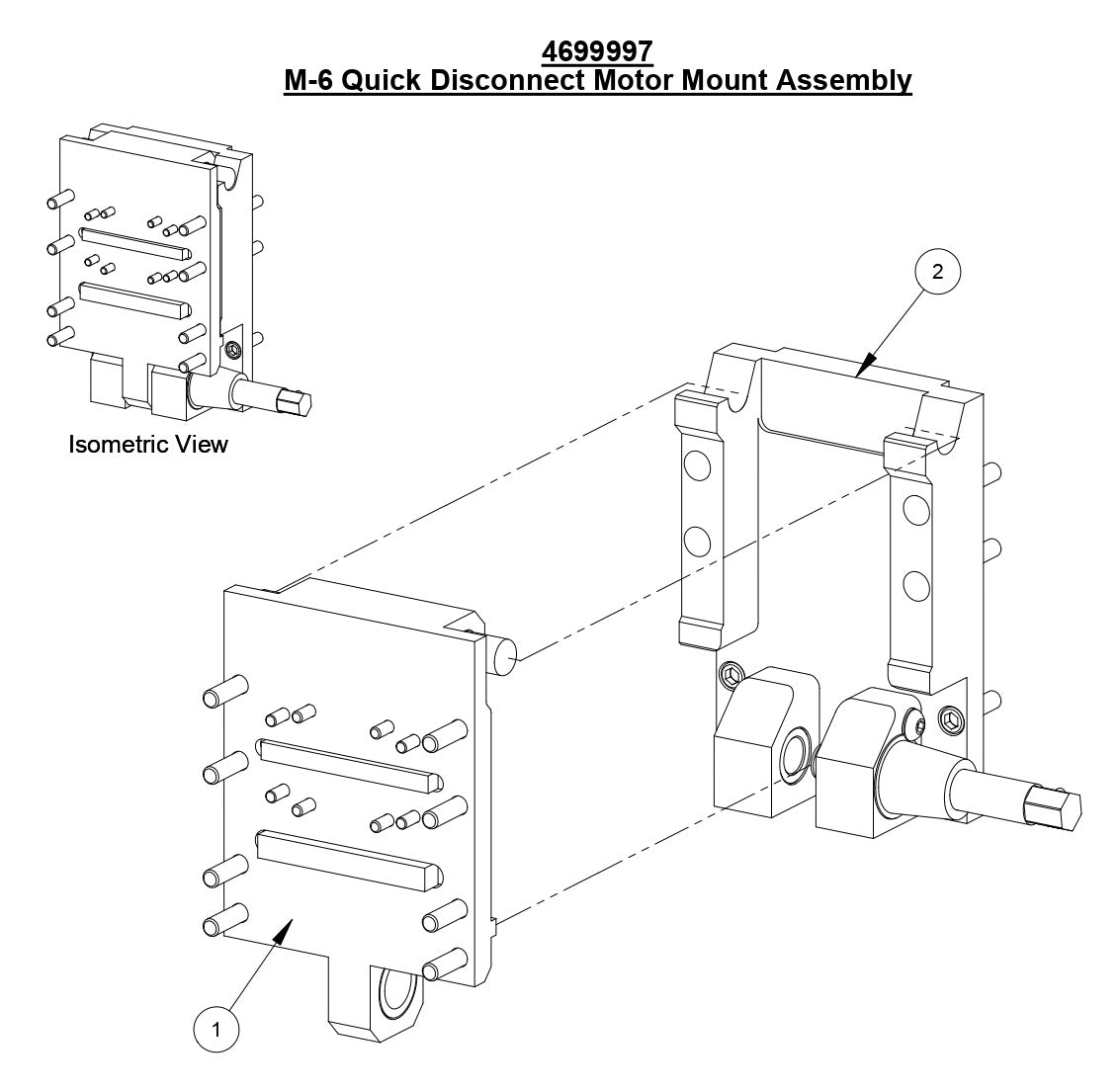 M-6 Quick Disconnect Motor Mount Assembly