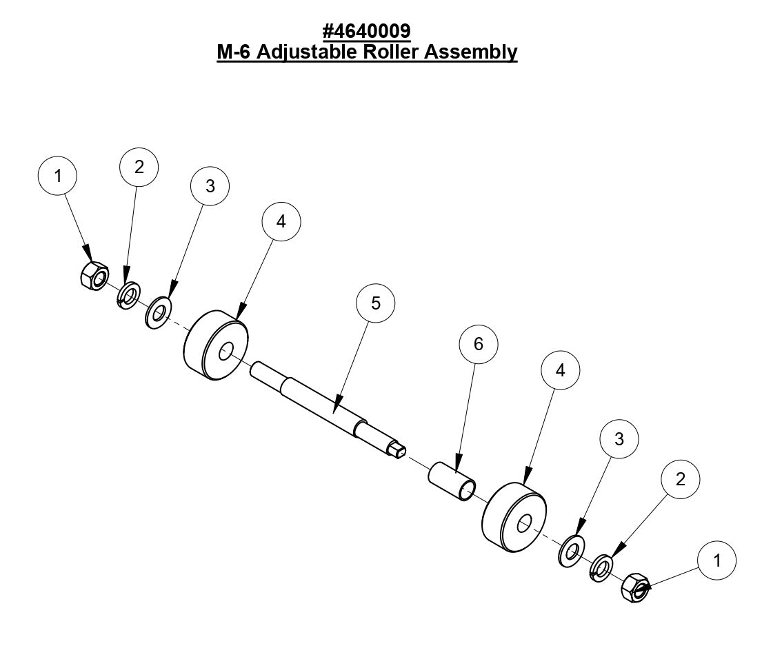 M-6 Adjustable Roller Assembly