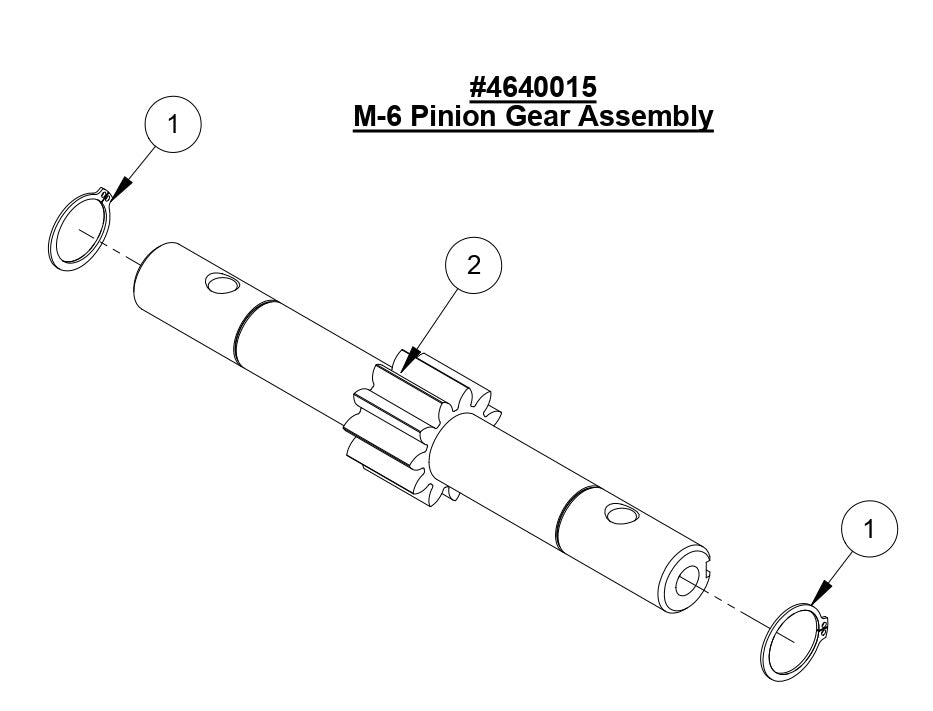 M-6 Pinion Gear Assembly