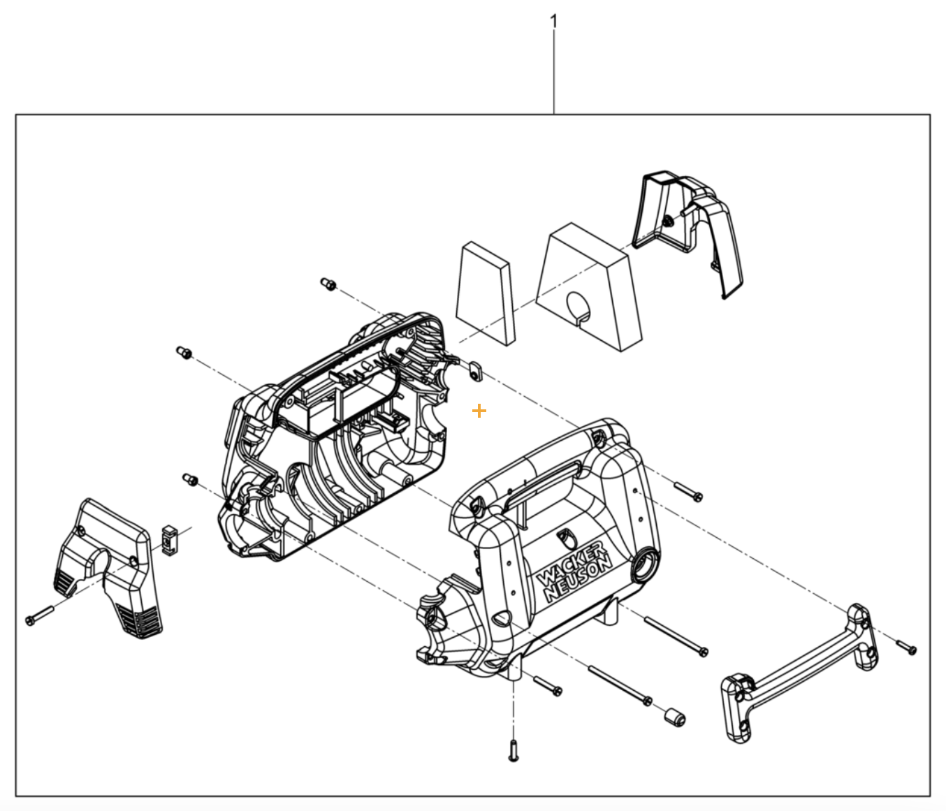 Housing Assembly for M3000 120V Concrete Vibrators