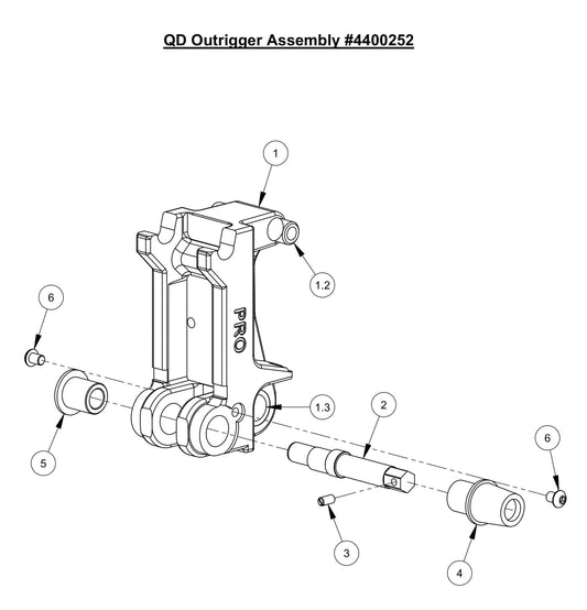 M-5 Pro QD Outrigger Assembly #4400252 Parts