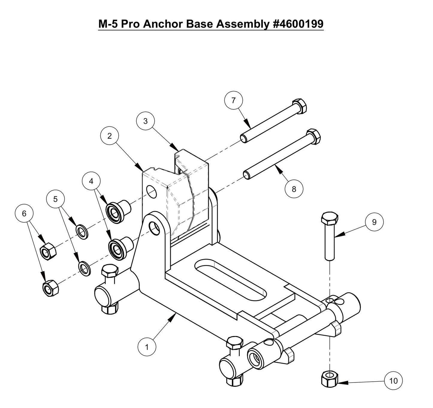 M-5 Pro Anchor Base Assembly #4600199 Parts