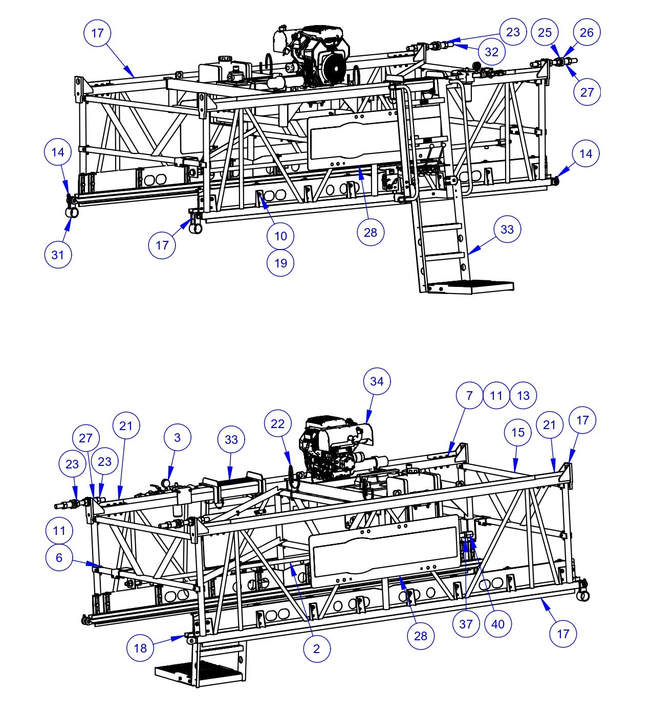 VLP3036 Mainframe - Power End Assembly Parts by Allen Engineering