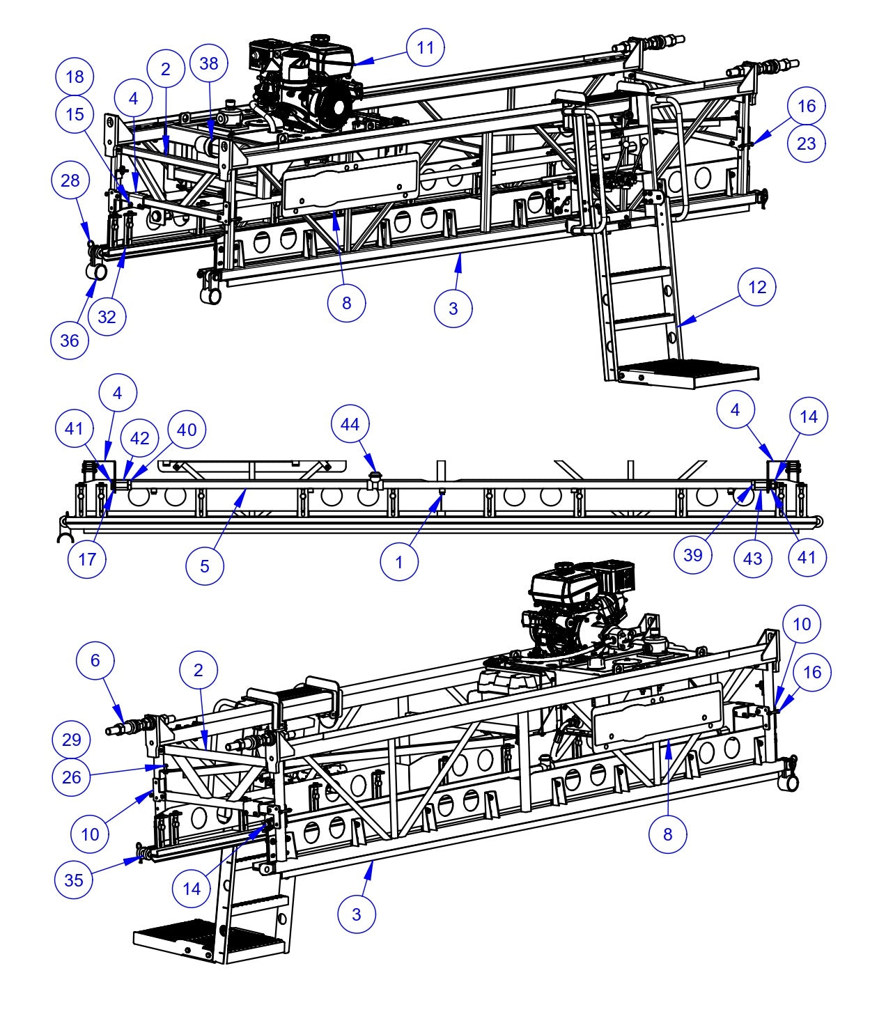 VLP2424 Mainframe - Power End Parts by Allen Engineering