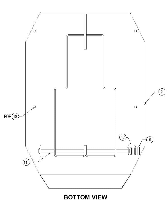 MB-16 Bucket Base Plate Parts By Miller Curber