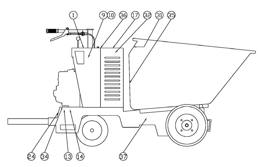 MB-16 Decals Parts By Miller Curber