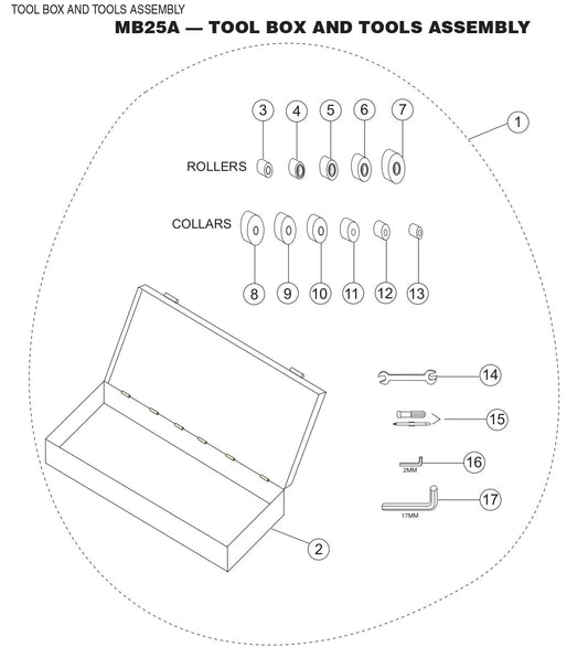 Tool Box And Tool Assembly Parts-MB25A