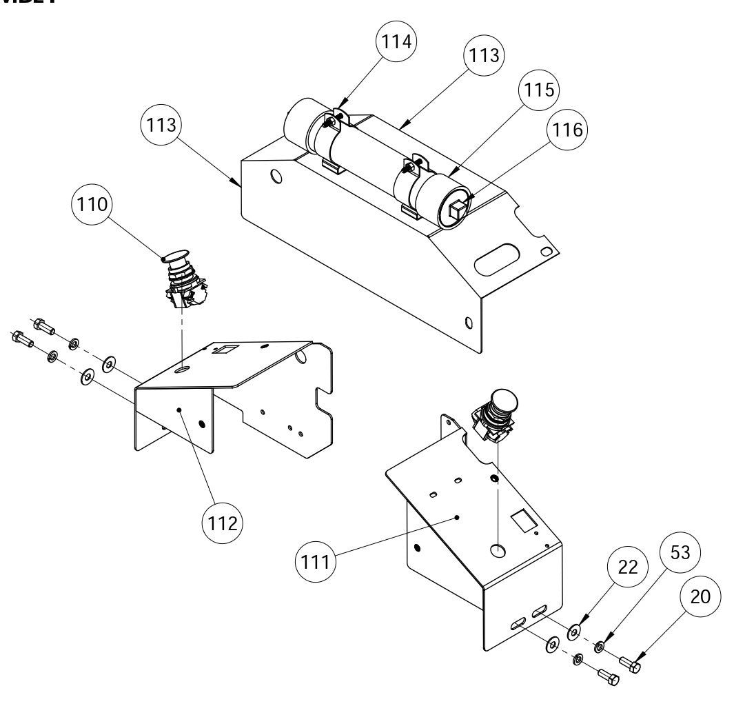 MC-655 Belt Guard Assembly Parts By Miller Curber