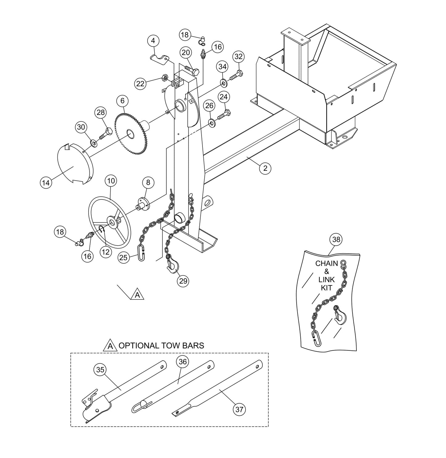 Frame Assembly Parts- MC12PH HONDA GX340UT2QA2/GX340UT2QAP2 Gasoline Engine