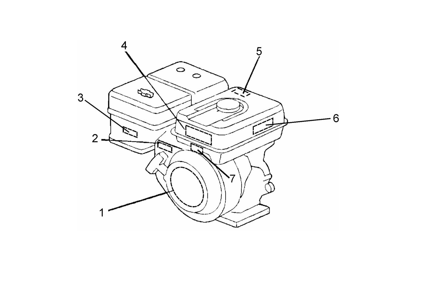 Label Assembly Parts- MC12PH HONDA GX340UT2QA2/GX340UT2QAP2 Gasoline Engine