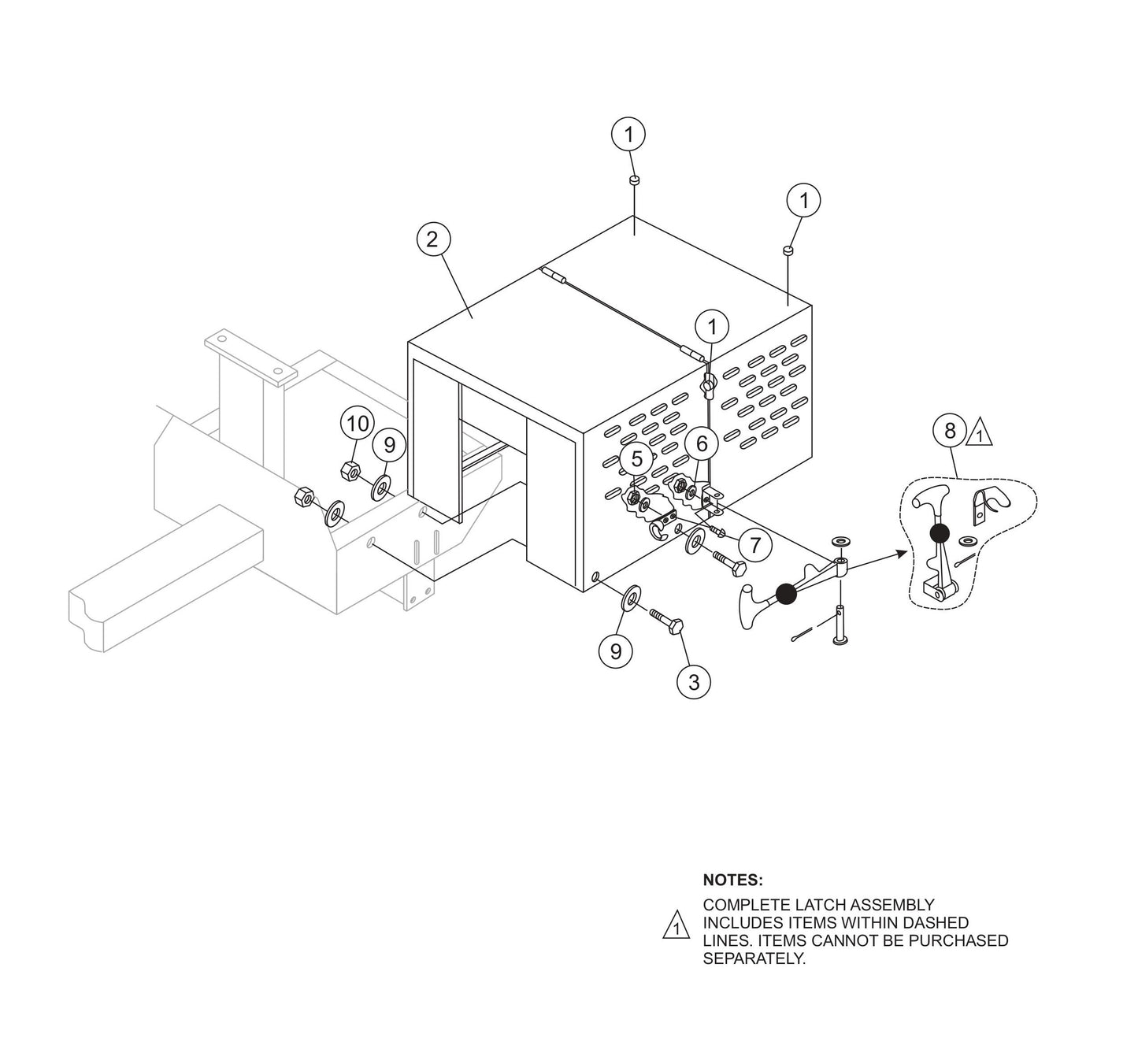 Cabinet Assembly Parts- MC44SH, MC44SE Concrete Mixer Honda GX120 Series Gasoline Engine