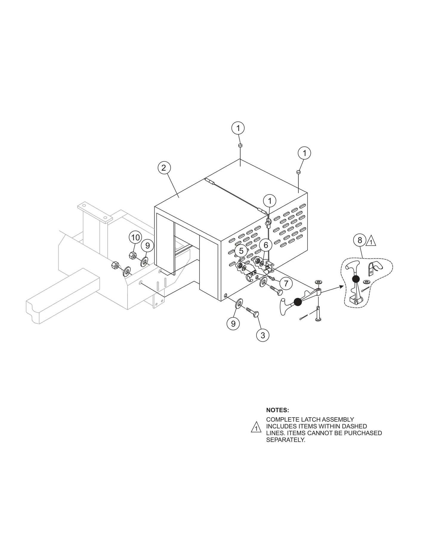 Cabinet Assembly Parts- MC64SH,MC64PH,MC64SE,MC64PE Honda GX160/GX240 Gasoline Engines and 1.5 HP Electric Motor