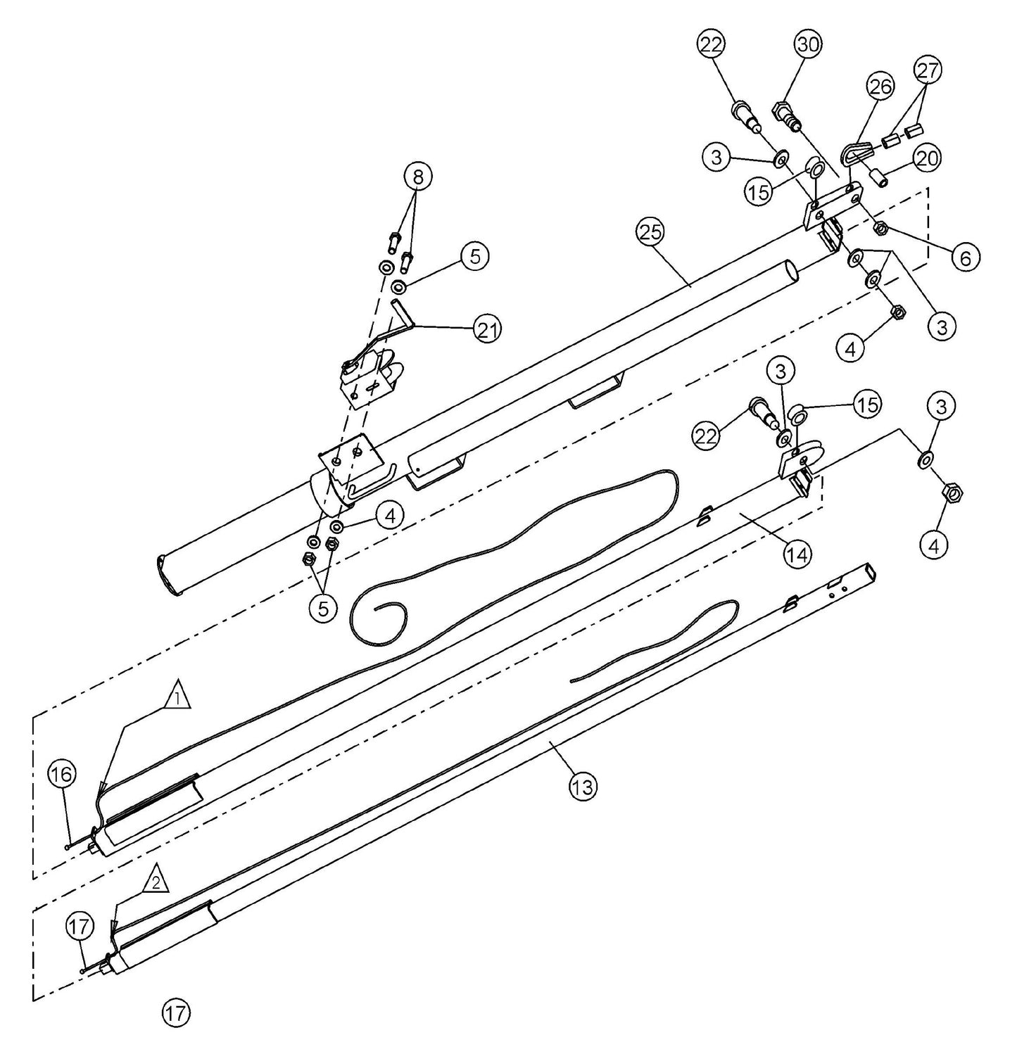 MLT Mast Assembly Parts by Multiquip