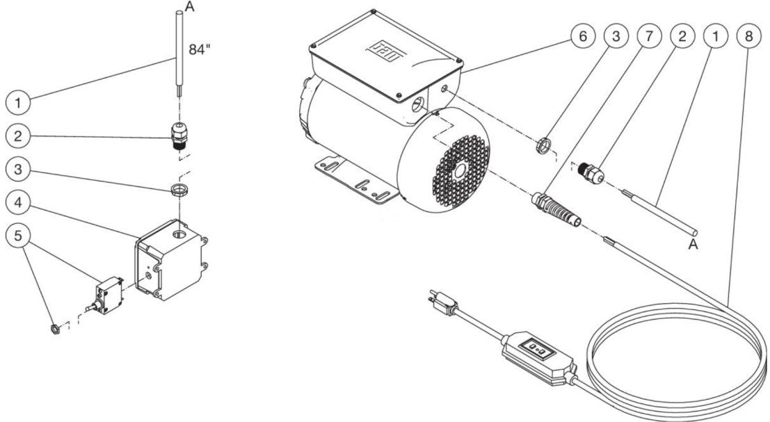 CD-1502-3MUH1 (sn:11370103-99999999) Motor Assembly Parts