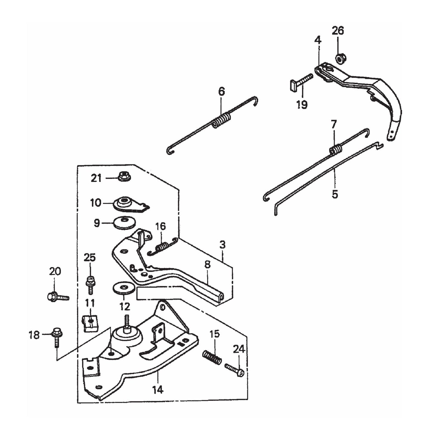 MQ MQD305 / MQD306 / MQD306HA HONDA GX120K1QX2 ENGINE Control Assembly Parts By Multiquip