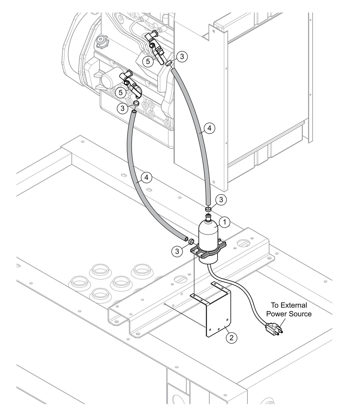 MQP20P Jacket Water Heater Assembly Parts