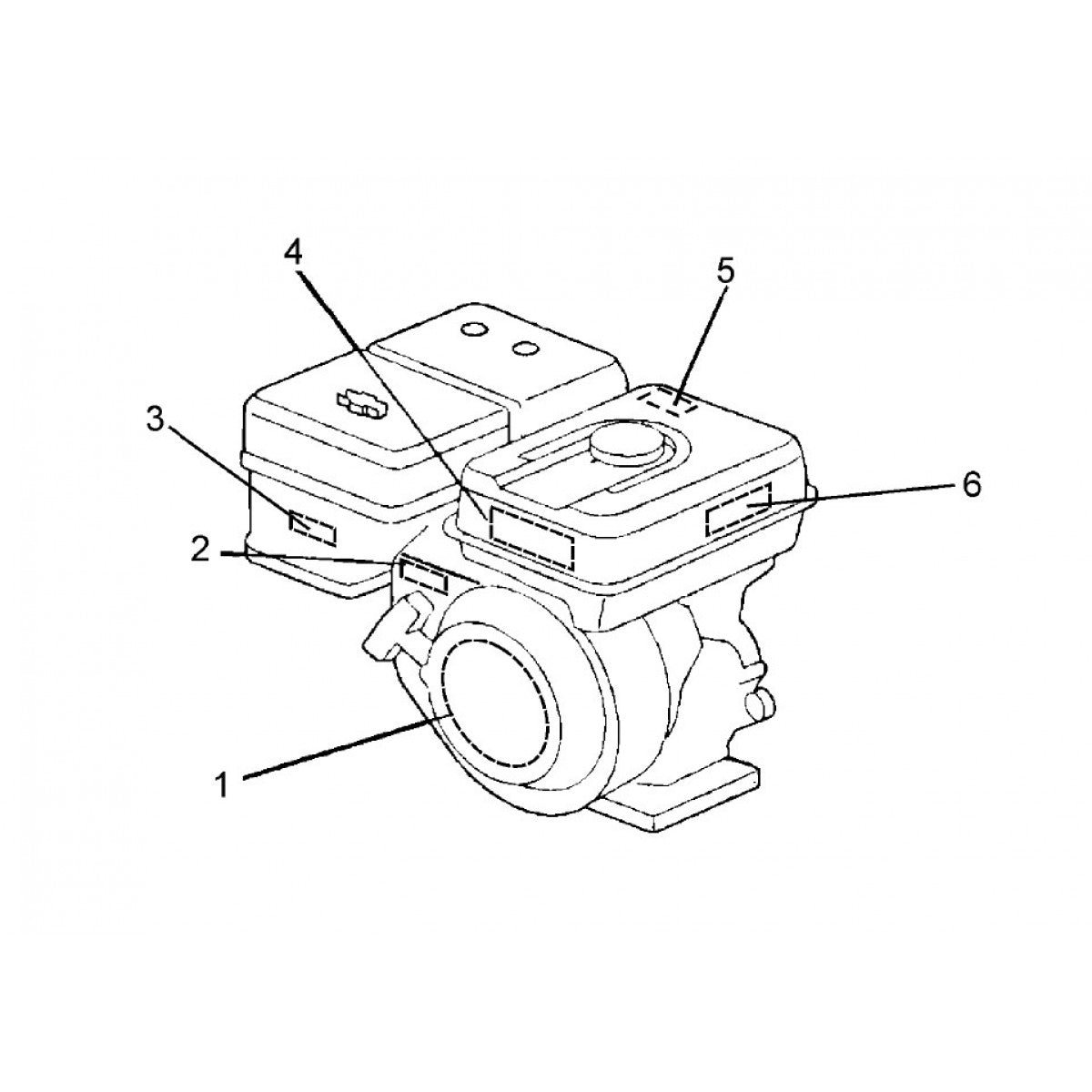 MRH800GS HONDA GX390 SERIES ENGINE — Label Assembly Parts By Multiquip