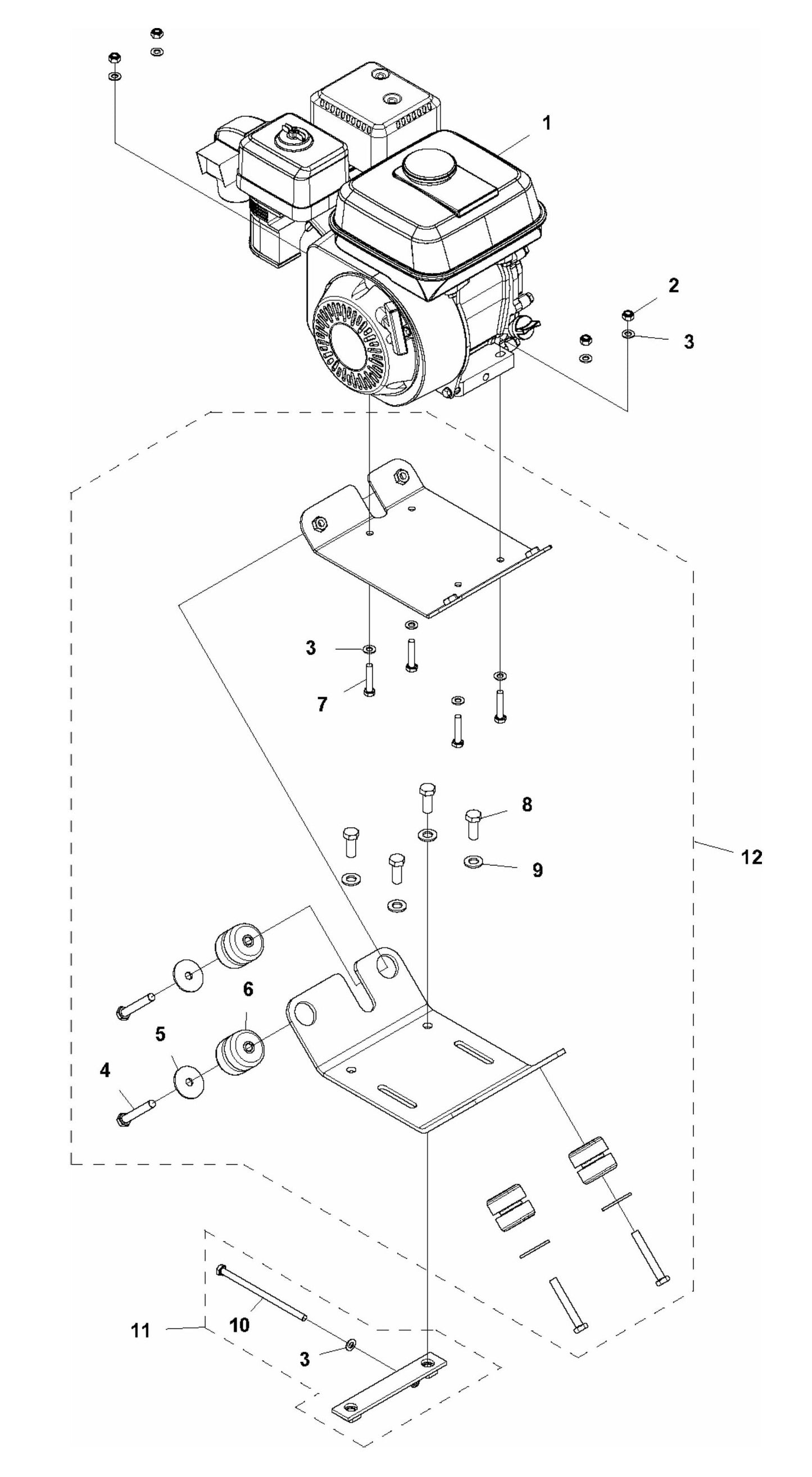 MS 360G Motor Assembly Parts