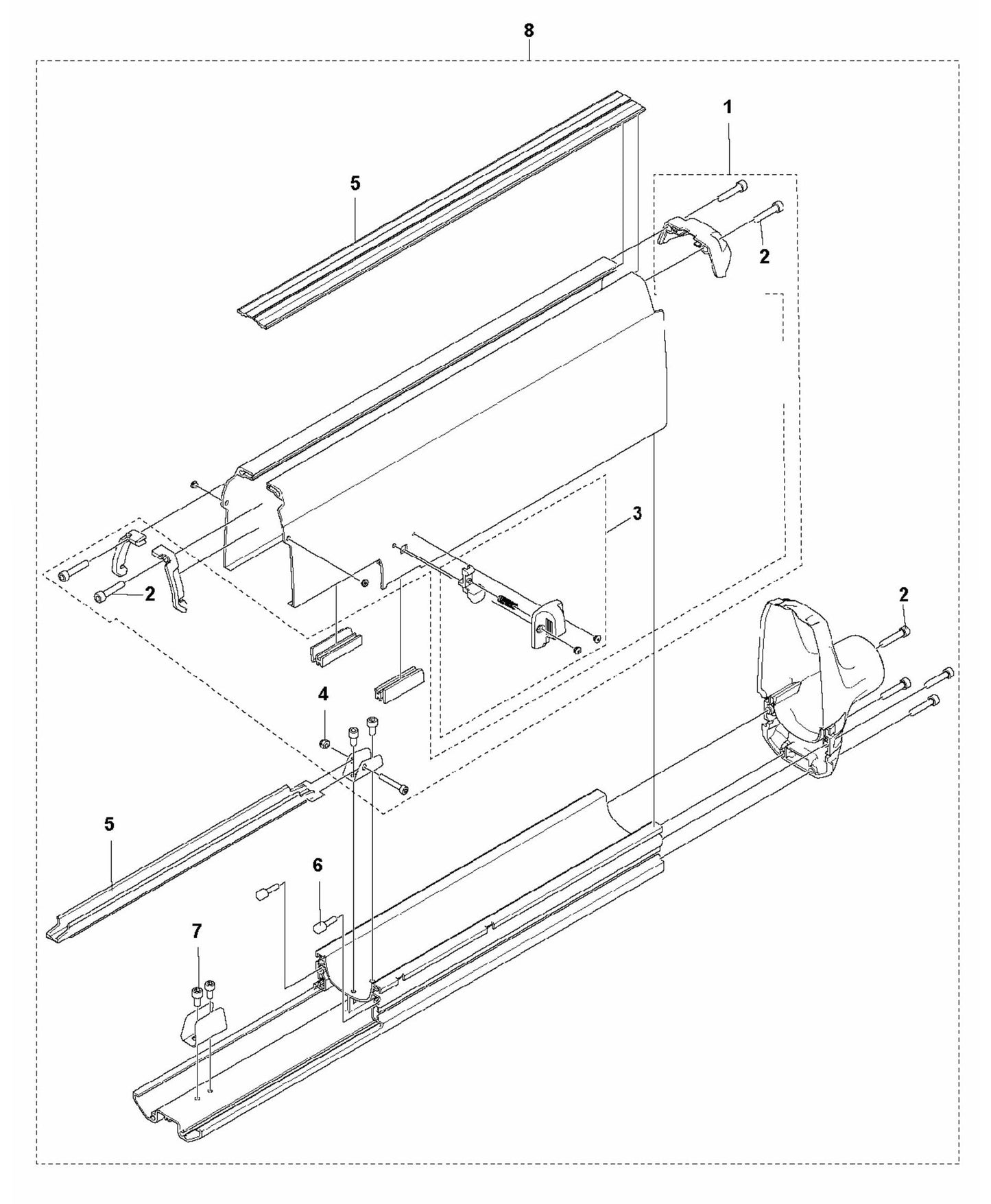MS 360G Vacuum Attachment Assembly Parts